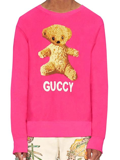 gucci teddy bear sweatshirt men.